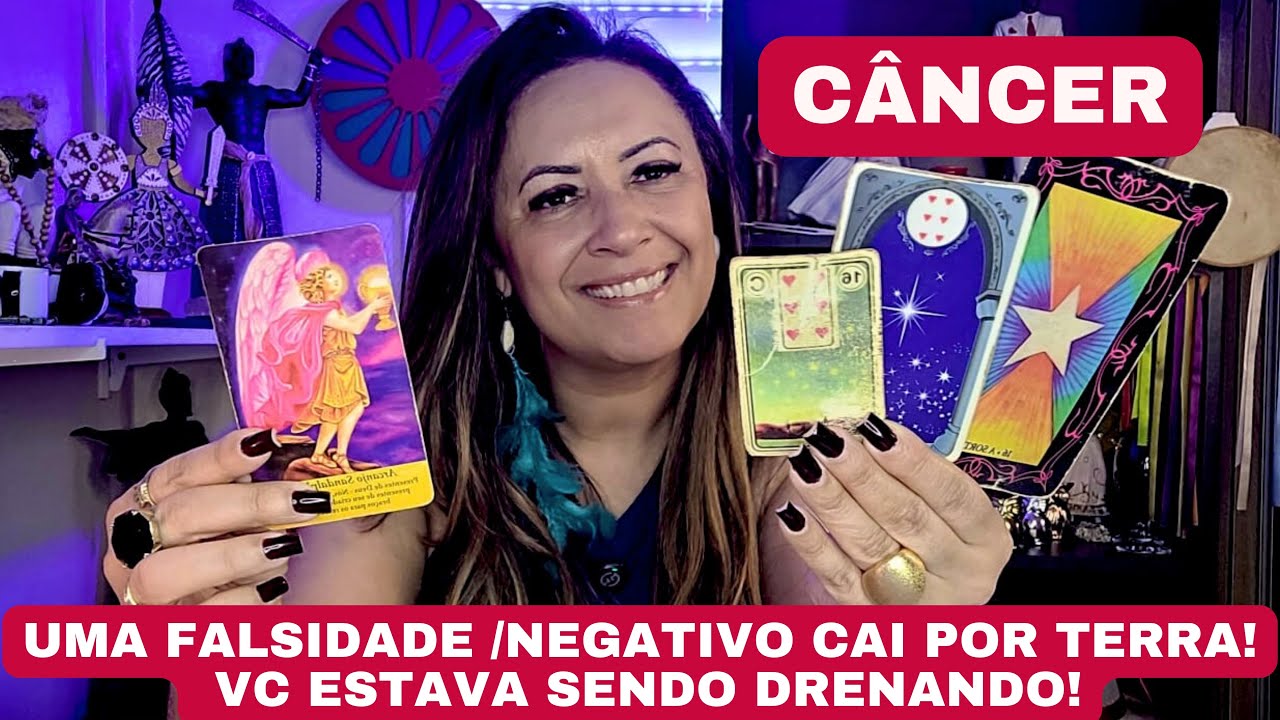 CÂNCER ♋️ CONQUISTA 🌟 UMA FALSIDADE/ NEGATIVO CAI POR TERRA! VC ESTAVA SENDO DRENADO!