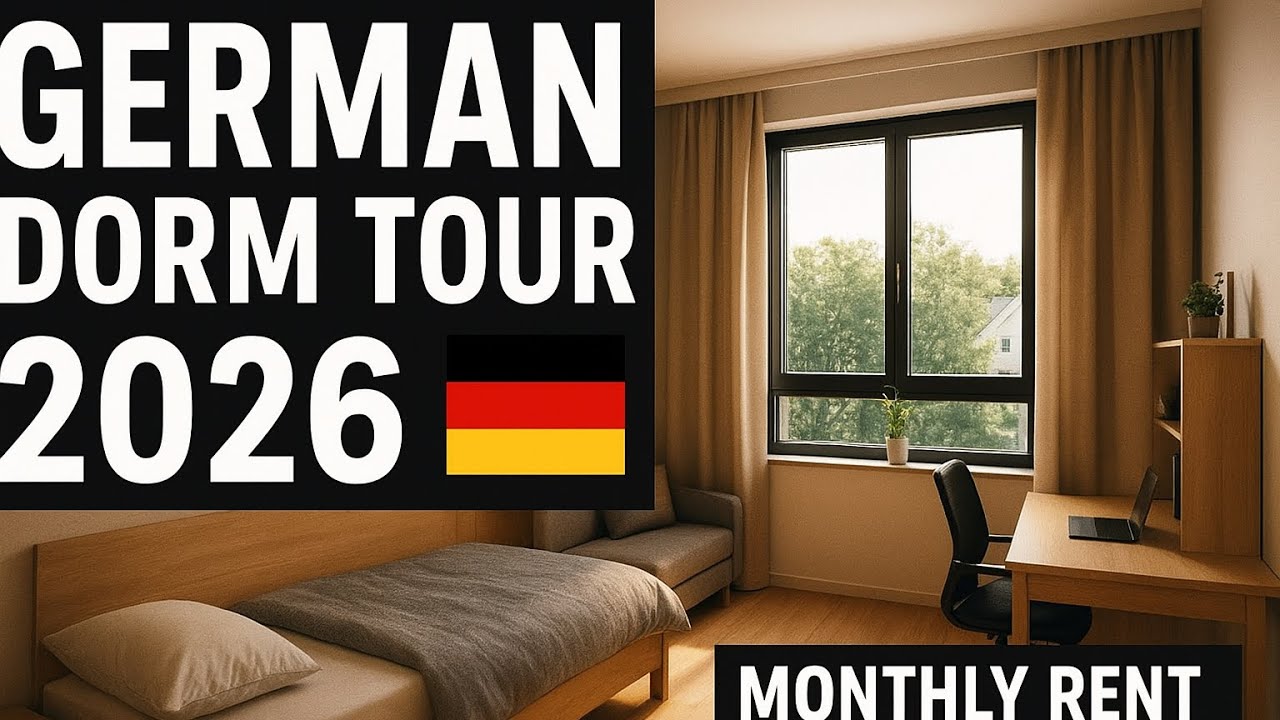 Living in a German Student Residence 2026 | Full Room Tour + Monthly Rent | Studentenwerk Karlsruhe