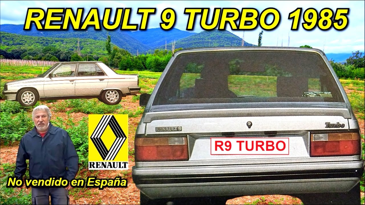 ⛽Renault 9 Turbo, la versión deportiva del popular sedán francés en 1985.