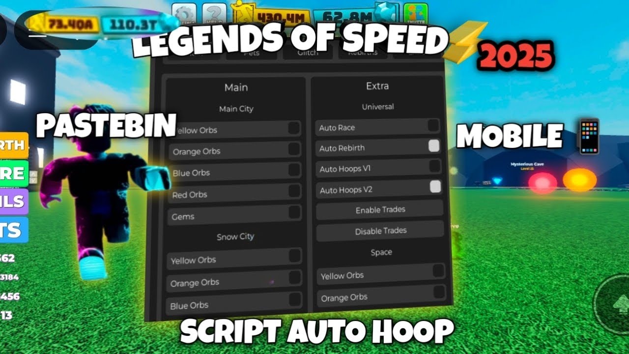 Legends Of Speed Op Script Auto Farm| Pastebin | NO KEY | 2025