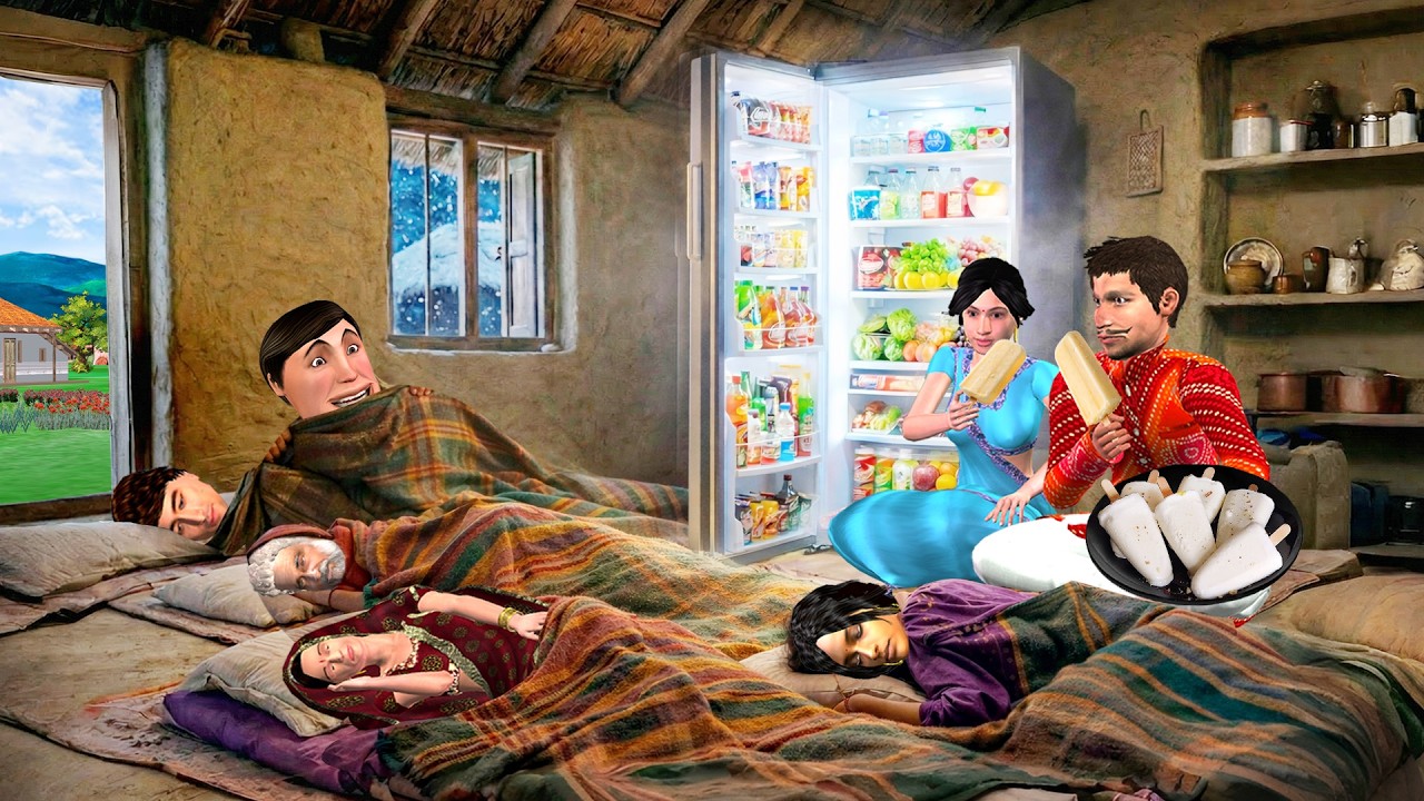 Two Families One Fridge Ice Cream Milk Comedy Hindi Kahani