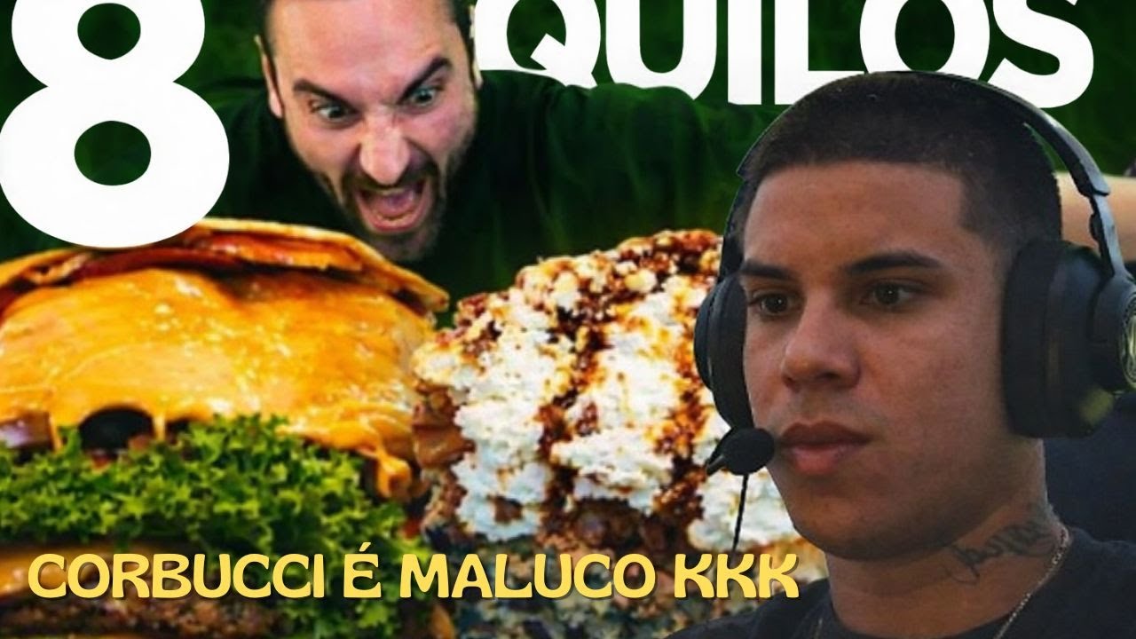 CORBUCCI COMEU 8KG DE BEIRUTE E QUASE EXPLODIU KKKK 🤯 - Shark47 Reage