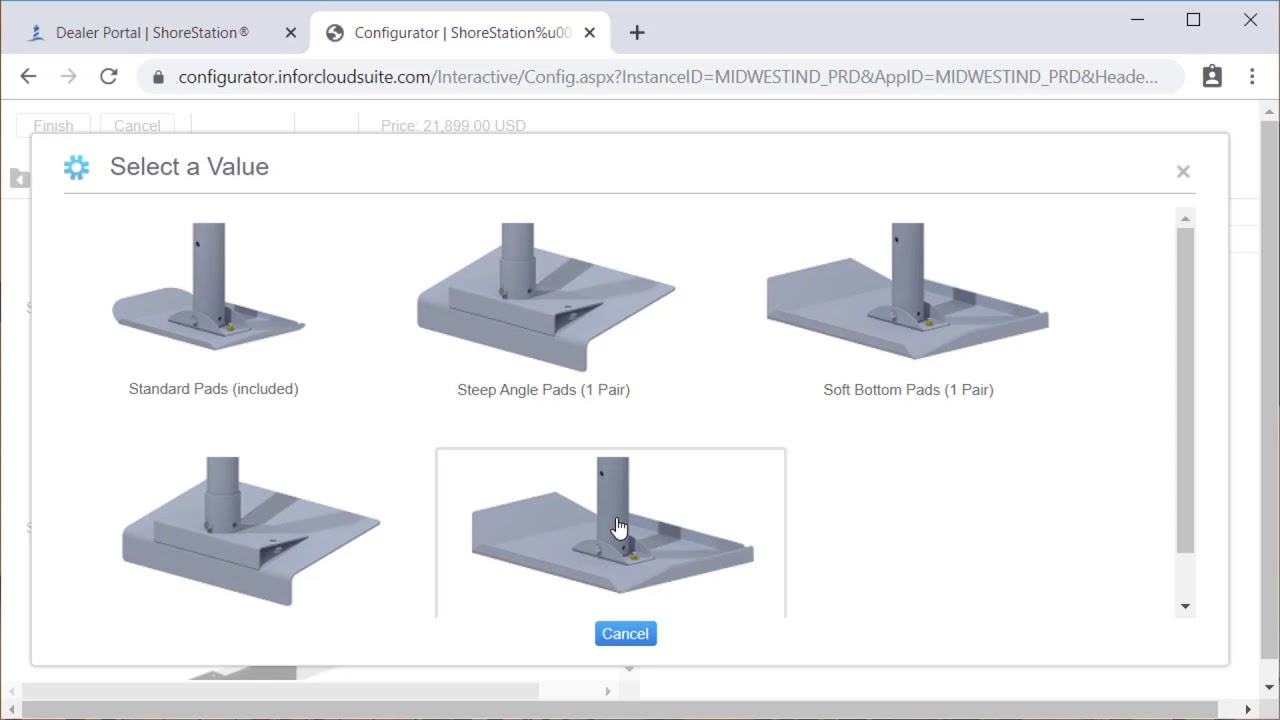 Boat Lift Configurator