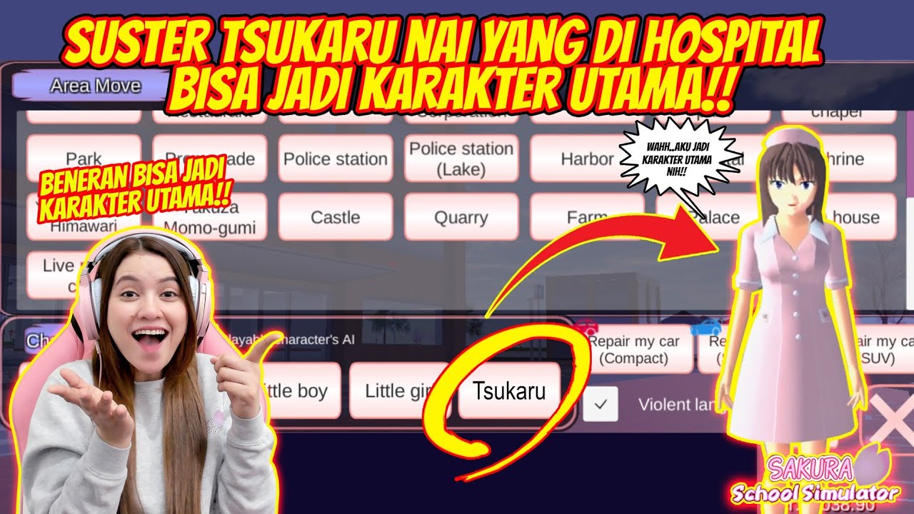 SUSTER TSUKARU NAI BISA JADI KARAKTER UTAMA!! KEREN BANGET!! SAKURA SCHOOL SIMULATOR - PART 327