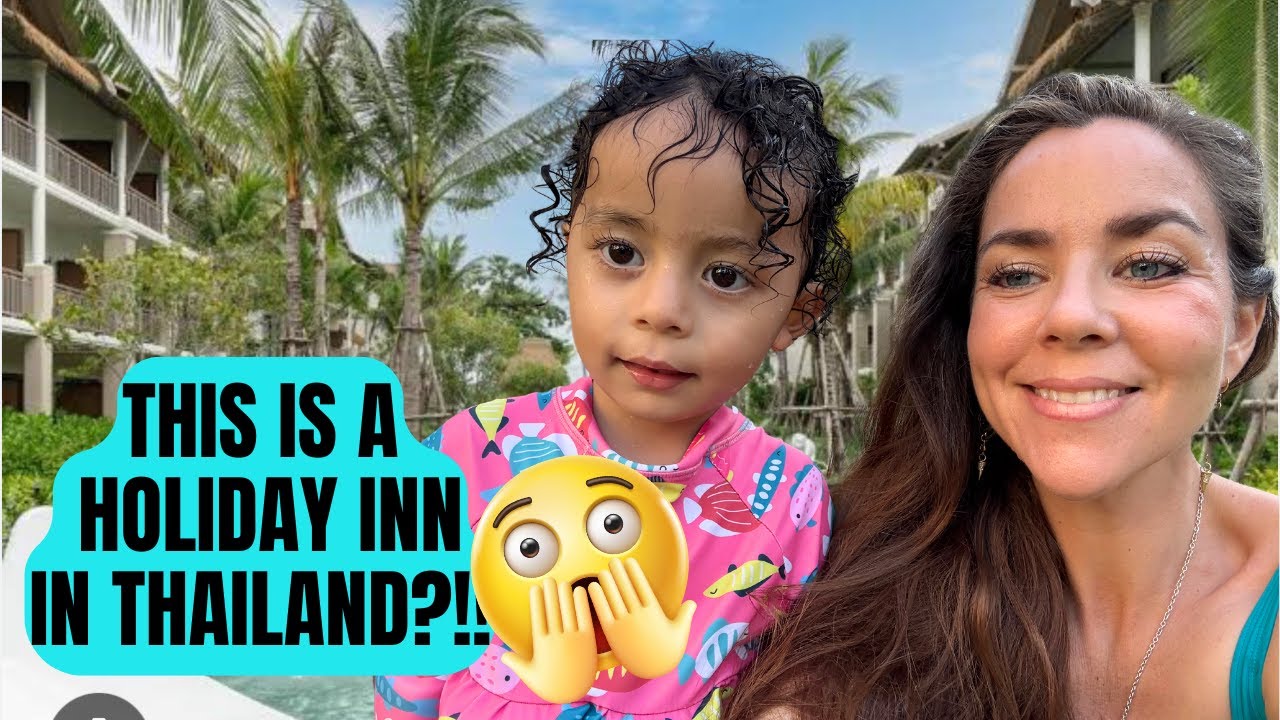 Mommy/daughter staycation at the Holiday Inn on an island in Thailand