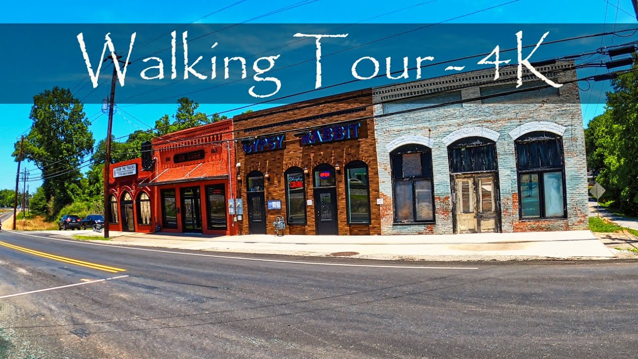 Temple, GA - City Square Walking Tour - Georgia, USA - 4K