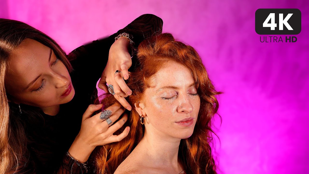 Relaxing ASMR Hair Play ✨ baby hair curling adjusting and fixing sounds to help you sleep 💤