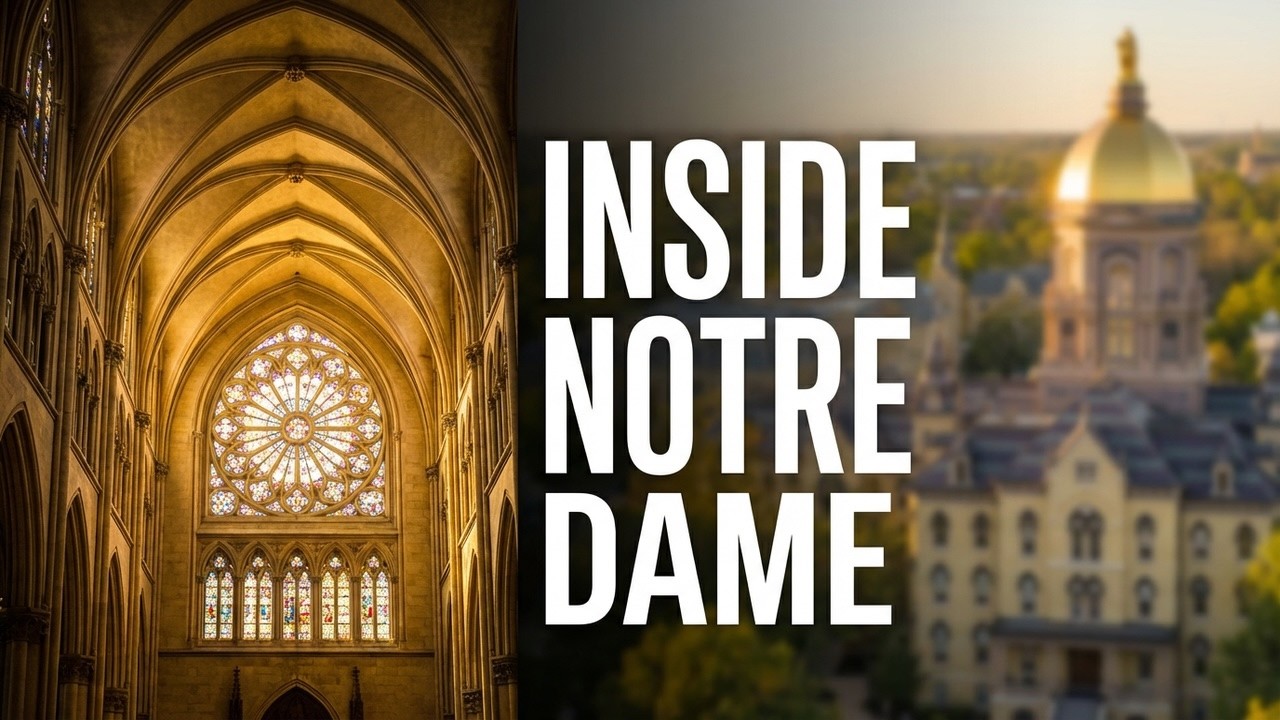 Notre Dame Basilica Interior and Campus Landmarks