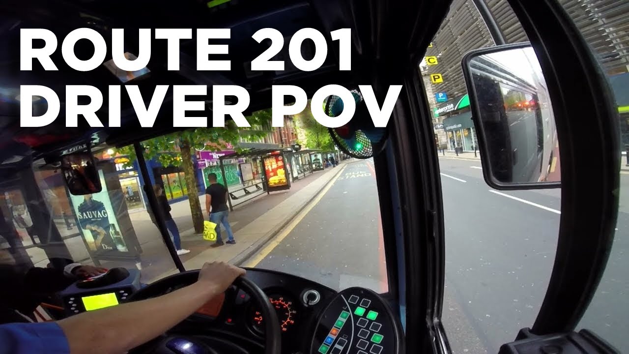 Driver's View — Route 201 Piccadilly to Hattersley — Enviro 400