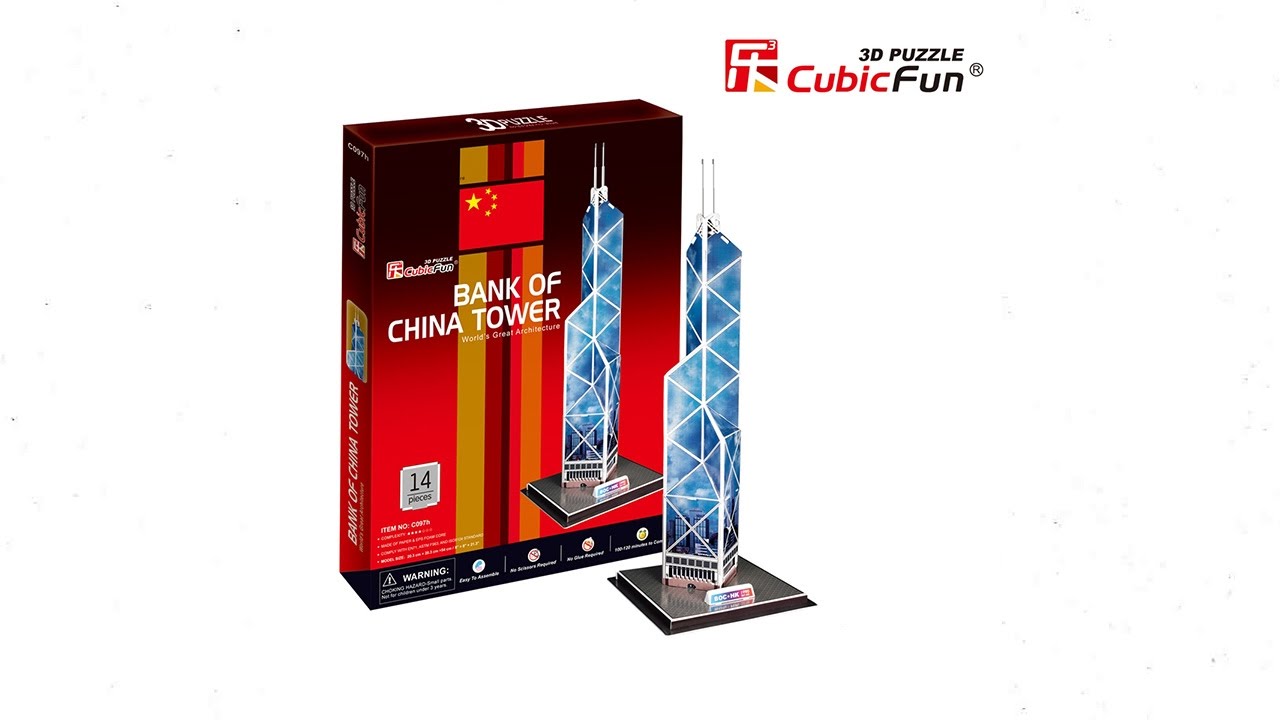 Bank of China Tower - Puzzle 3D