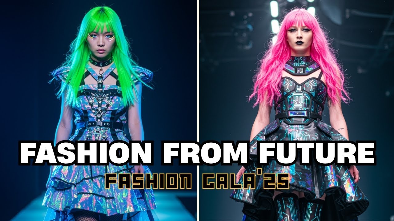 Cyberpunk Fashion Show 2025 | Futuristic Dresses That Defy Reality