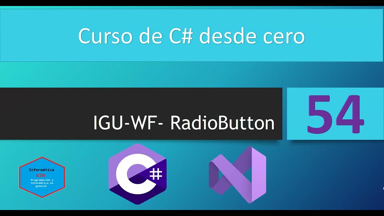 54.Curso de C# || Radio Button.