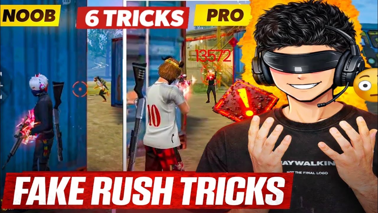 6 Fake Rush Tricks That Turn NOOBS into PROS 🔥 | Free Fire