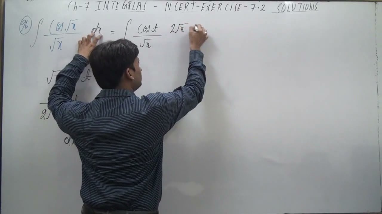 Integrate the function &int; cos root over x/root over x dx