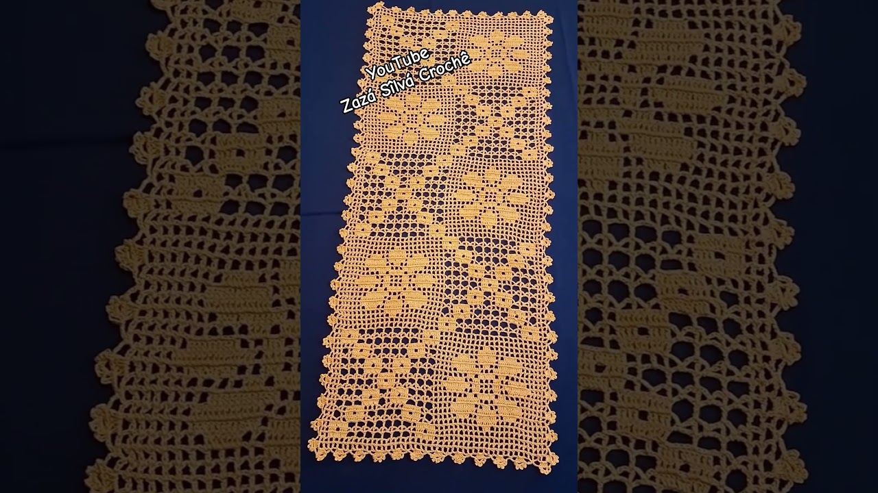AULA COMPLETA YOUTUBE ZAZ&Aacute; S&Icirc;LV&Aacute; CROCH&Ecirc; #caminhodemesaemcrochefilefloralgeometricozaza #crochefile