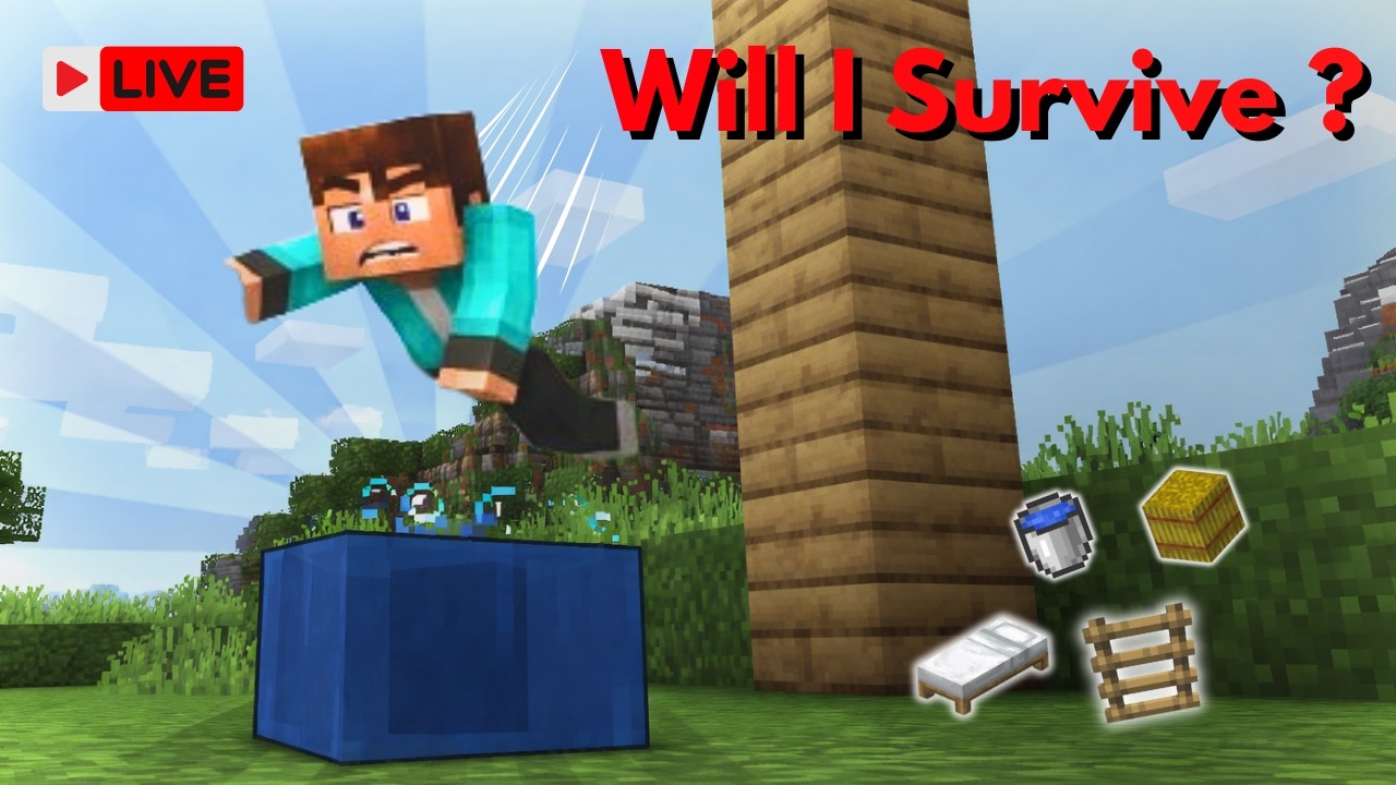 Practicing MLG… Will I Survive? 😰 | Minecraft Live
