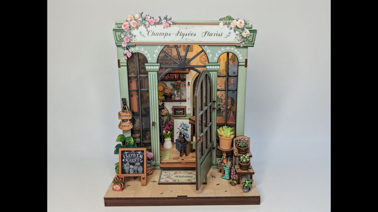 Miniature Flower Shop Dollhouse | Step-by-Step Relaxing Build