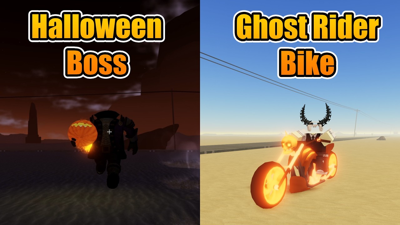 New Halloween Boss and Deathwish Bike | Roblox A Dusty Trip