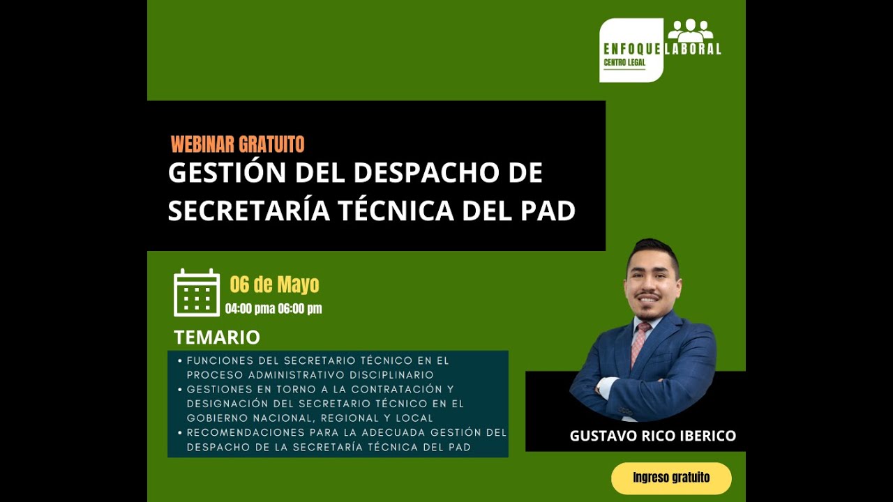 GESTIÓN DEL DESPACHO DE LA SECRETARÍA TÉCNICA DEL PAD