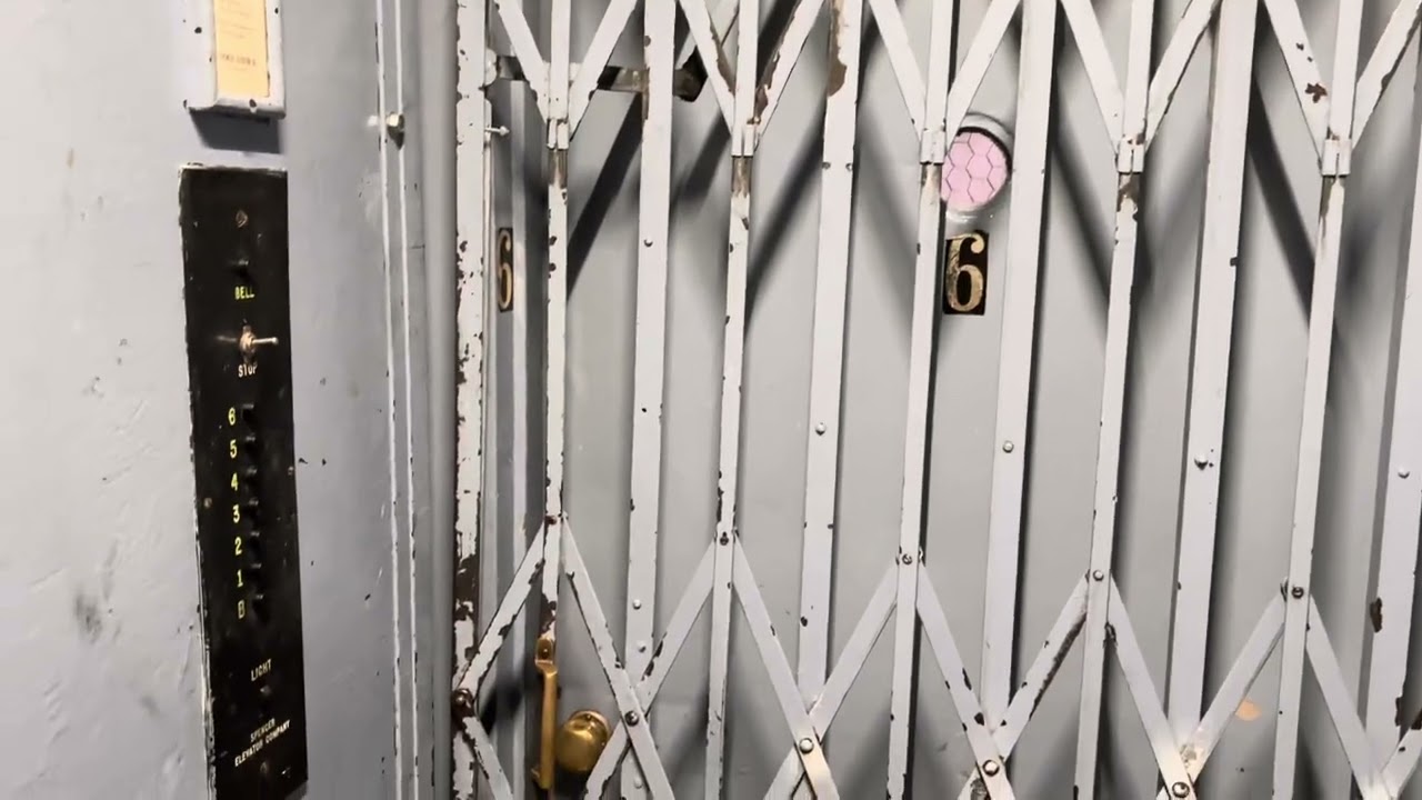 AWESOME Gated Spencer Traction Service Elevator | The Casa Real | Palo Alto, CA