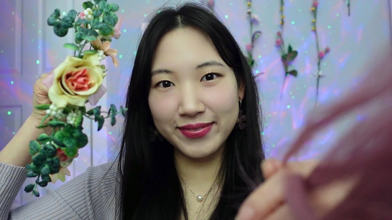 ASMR playing with your hair 💇 (layered) braiding, trimming, brushing