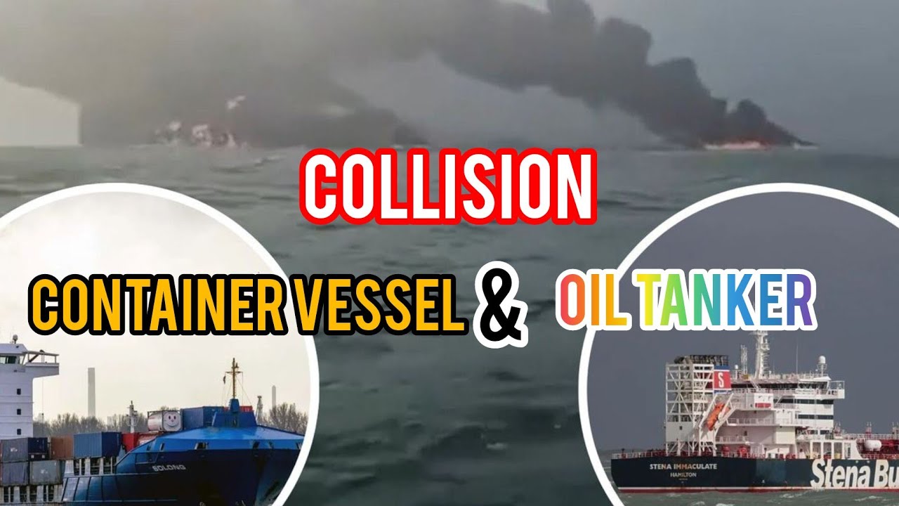 Collision stena immaculate tanker and containers vessel