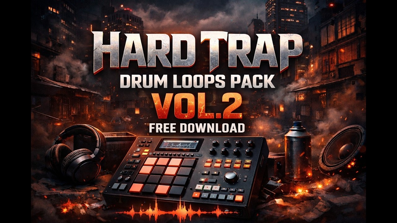 Hard Trap Drum Loops Pack Vol.2 | Free Download  (producer toolkit)