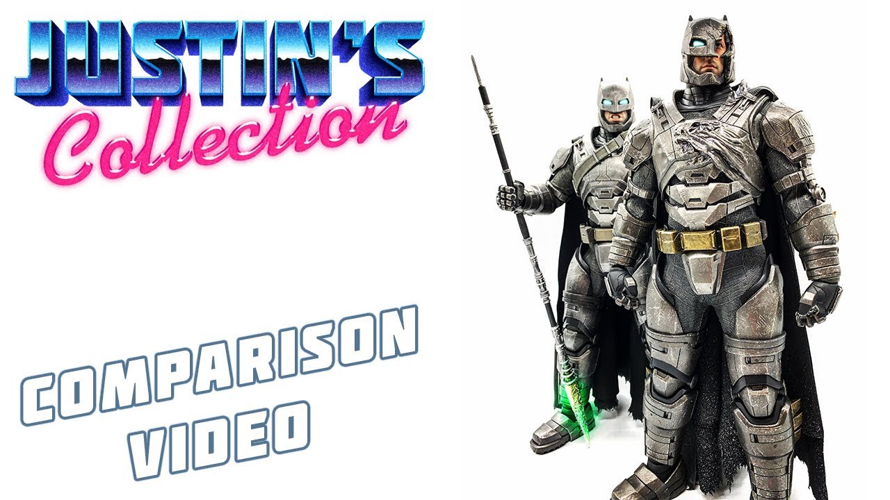 Hot Toys Battle Damaged Armored Batman Comparison Video