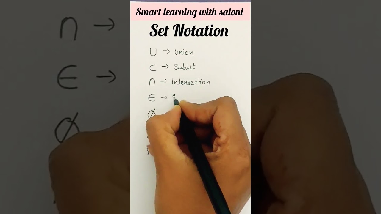 Set Notation #sets #set Notation #remember #viralshorts #shorts