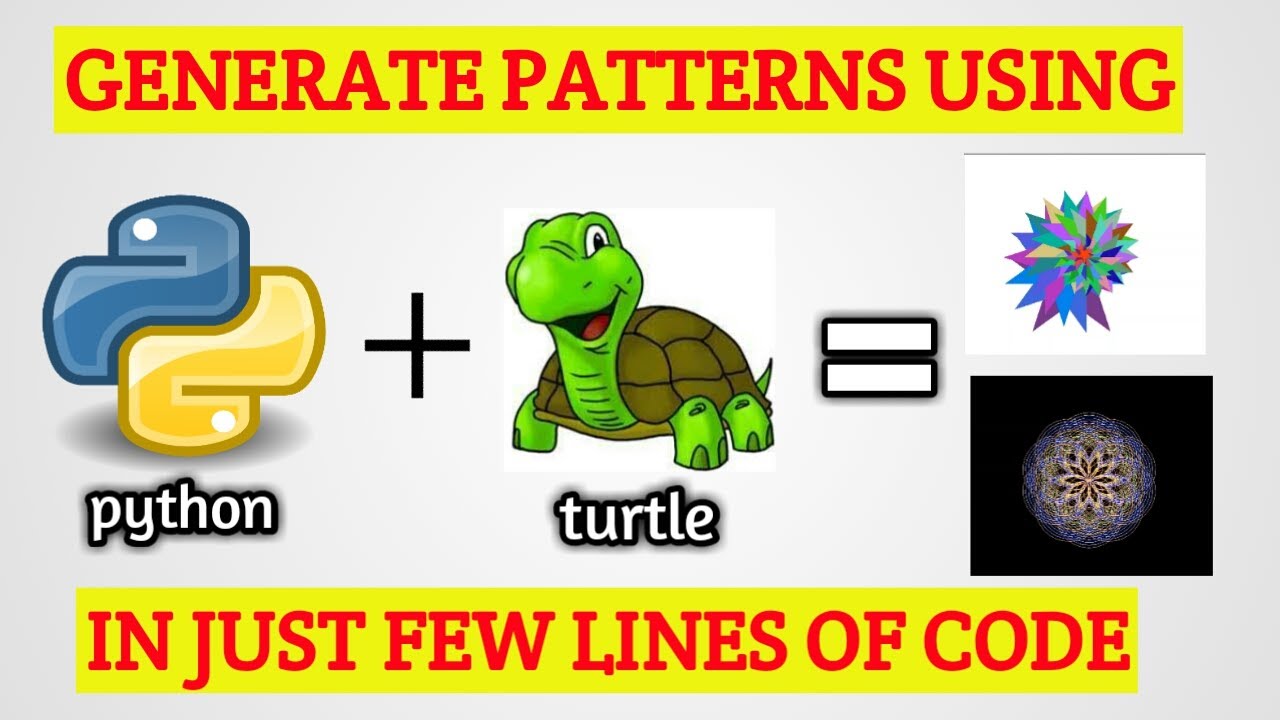 Generating pattern using turtle module in python | How to make star pattern using turtle module |