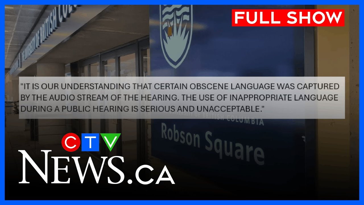 Obscene comment halts hearing | CTV News Vancouver at Six for Jan. 22, 2026