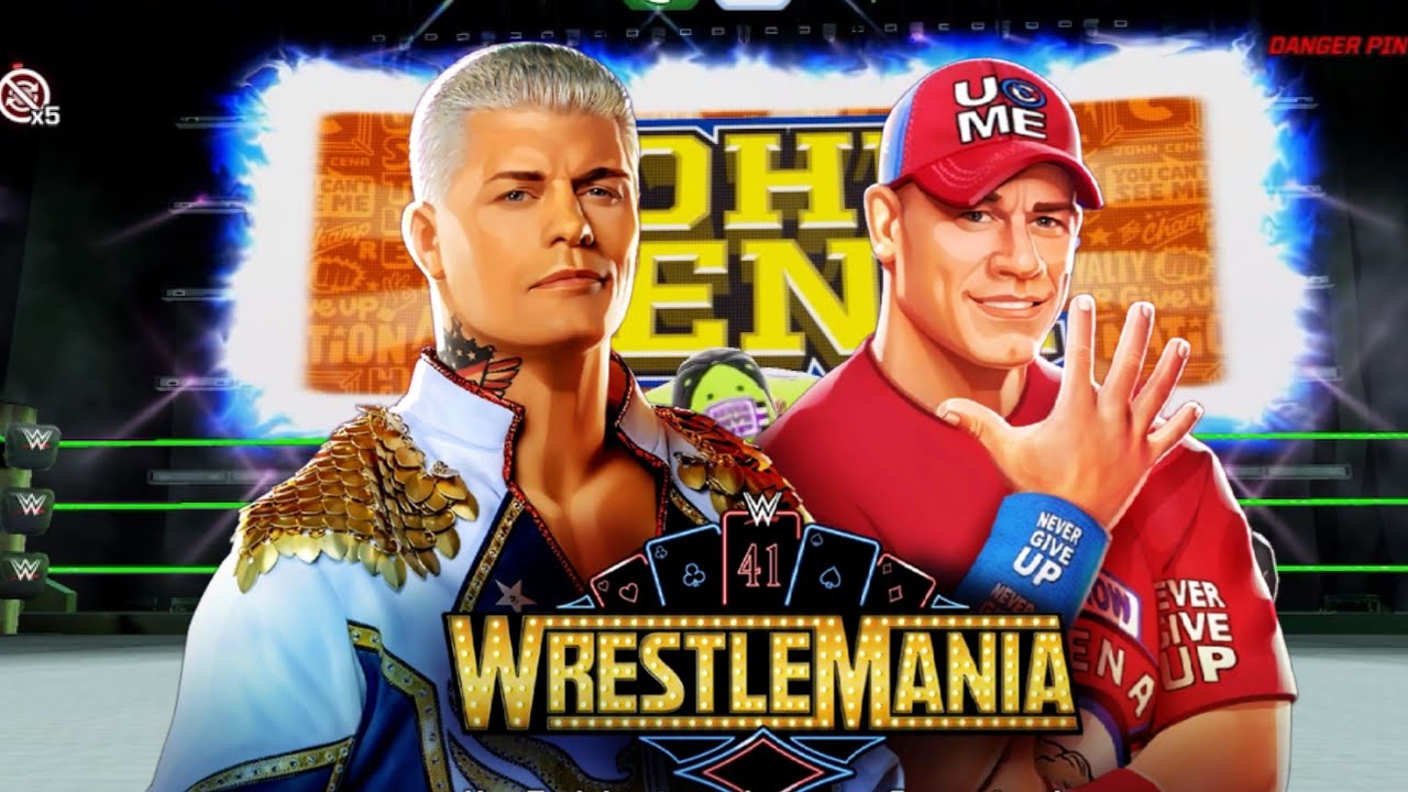 WrestleMania 41 John Cena 💀 vs Cody Rhodes 😈 In WWE Mayhem