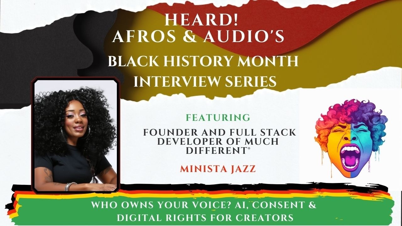 Who Owns Your Voice? AI, Consent & Digital Rights for Creators | Minista Jazz