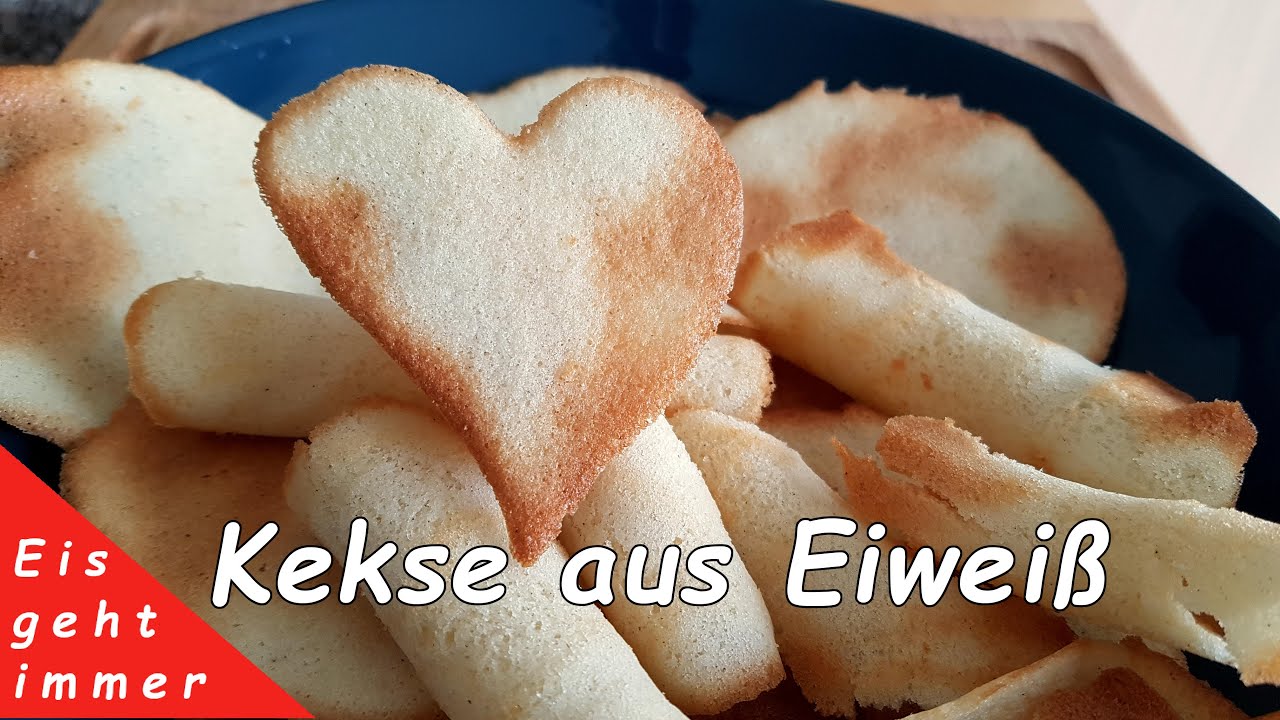 Eiweiß übrig?  Back Dir ein paar Kekse zum Eis #Resteverwertung 😋🍪