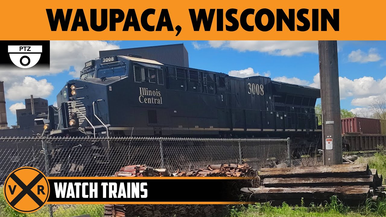 Waupaca, Wisconsin, USA | Virtual Railfan LIVE !