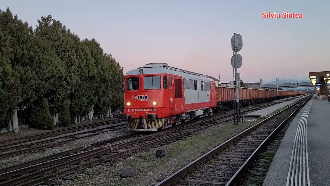 Sibiu: freight train (DEVEGA Rail). Locomotive nr. 60 0844-0
