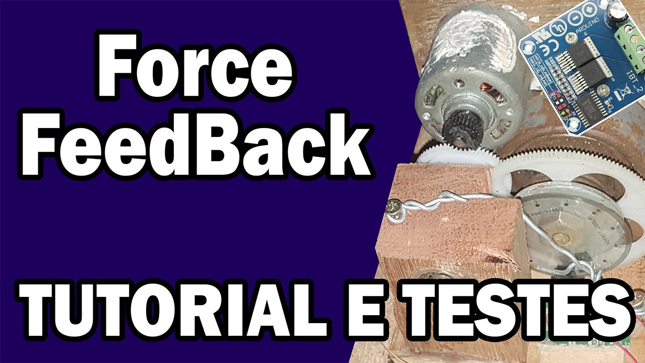 TESTE DO FORCE FEEDBACK! - Volante caseiro!