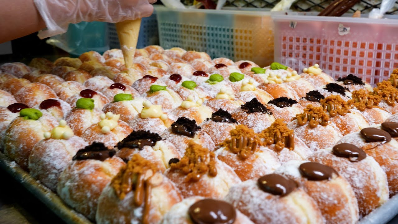 BOMBOLONI | Sold out daily! 12 Different Flavours of Fluffy Italian Stuffed Donuts
