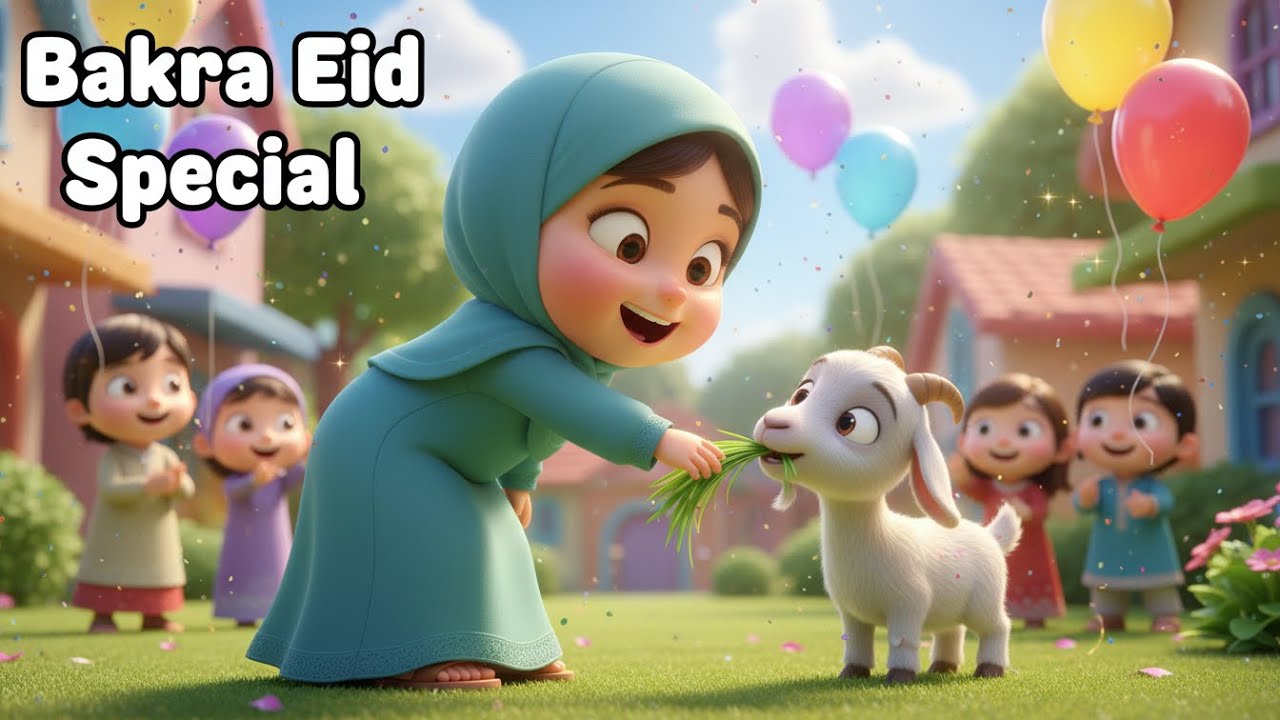 Bakra Eid Aayi Hai 🐐 | Eid Ul Adha Special Poem in Urdu & Hindi | بچوں کی عید نظم 2025 🎉|Omar & Tino