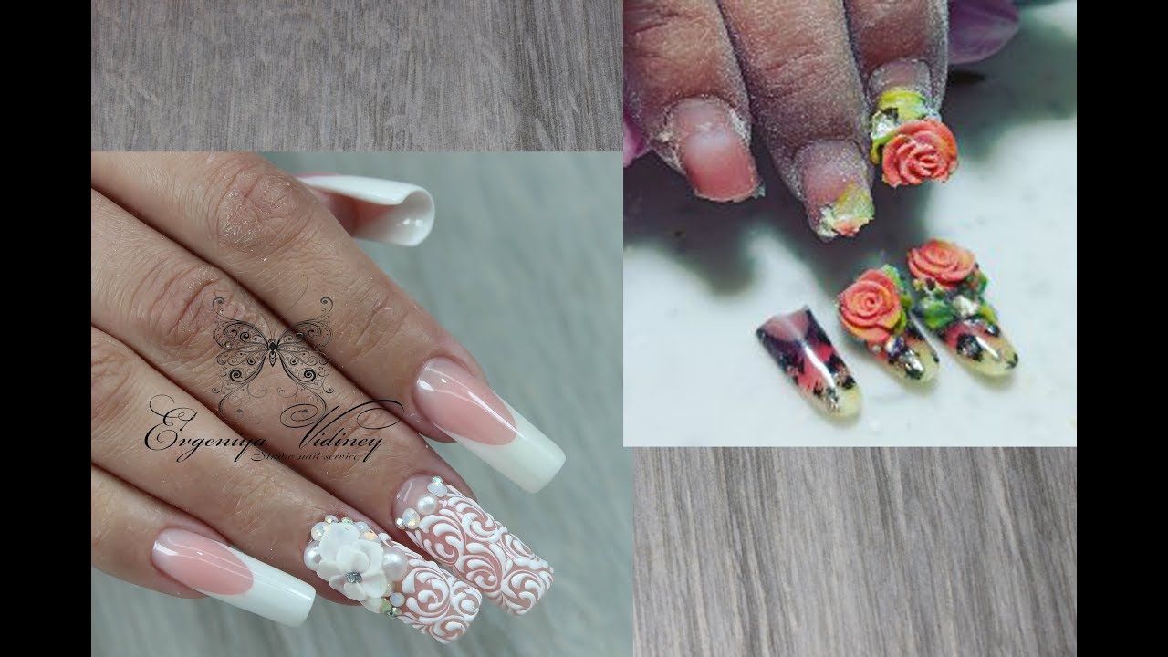 Новое наращивание/Обалденно красивые ногти/ Френч/Wedding nails