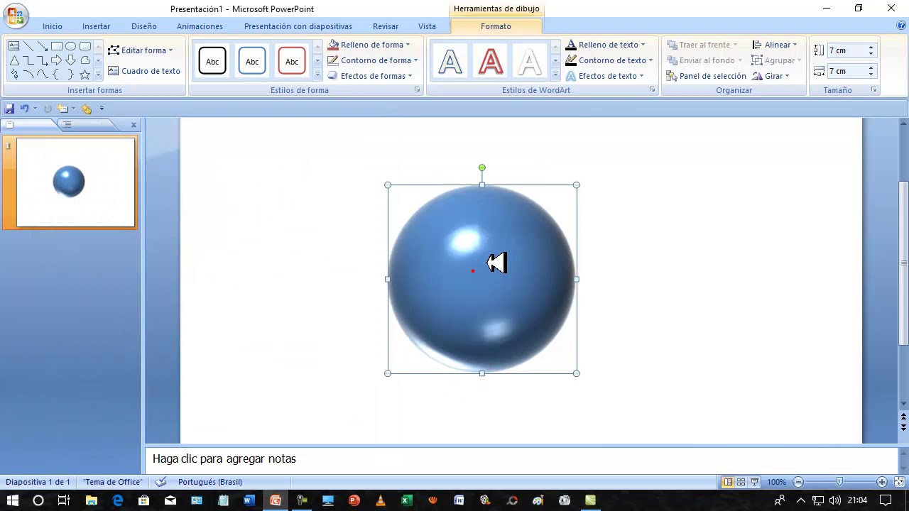 TUTORIAL: Como fazer esfera 3D no powerpoint 🎱