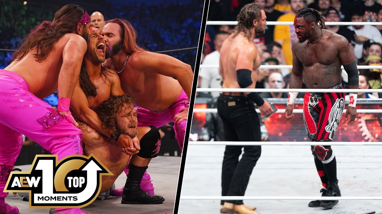 10 лучших моментов AEW в полном снаряжении! | Топ-10 AEW