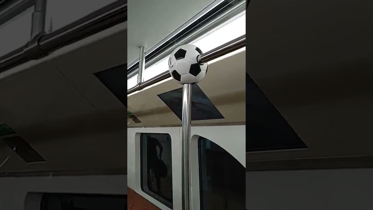 Football decoration in Doha Metro #fifa22 #doha #qatar2022