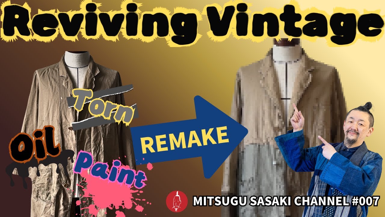 Reviving Vintage｜ヴィンテージを蘇らせる1950年代ドイツ製コートのパッチワーク制作風景/Patchwork & Repair on a 1950s–60s German Coat