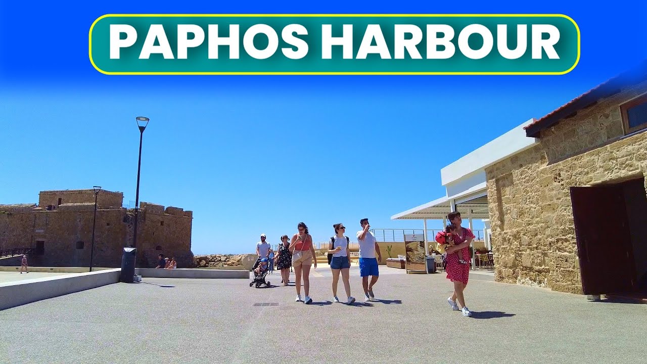 Walking Paphos Harbour 🇨🇾 | Seafront, Shops & Restaurants