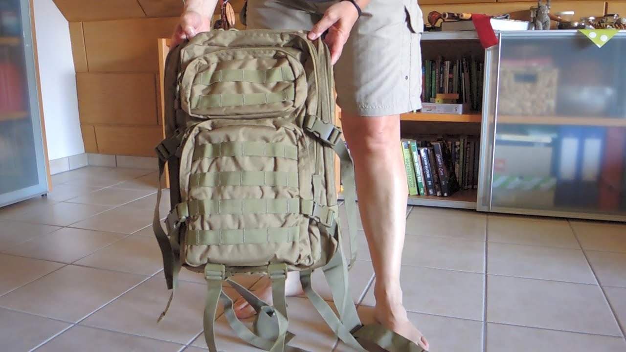 I want to show you my new backpack for beginners Mil-Tec US Assault Pack II
