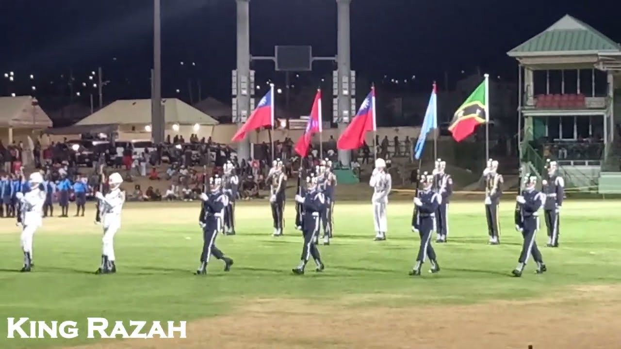 Taiwan Honour Guards at St Kitts Nevis Independence 40 Ceremonial Parade