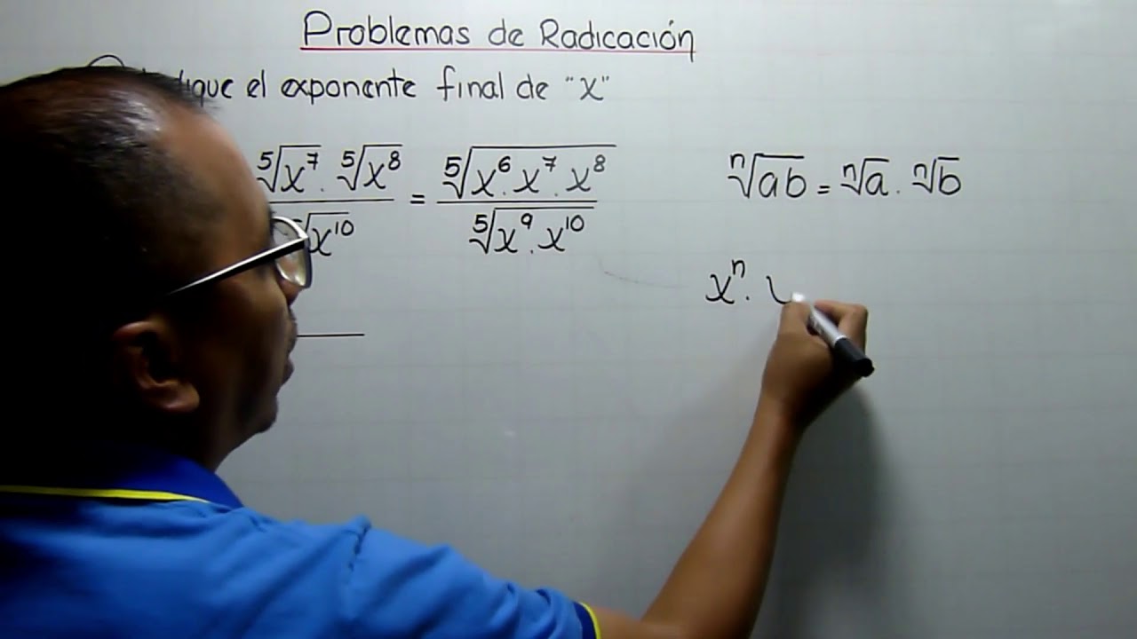 8 PROBLEMAS DE RADICACION (NIVEL I)