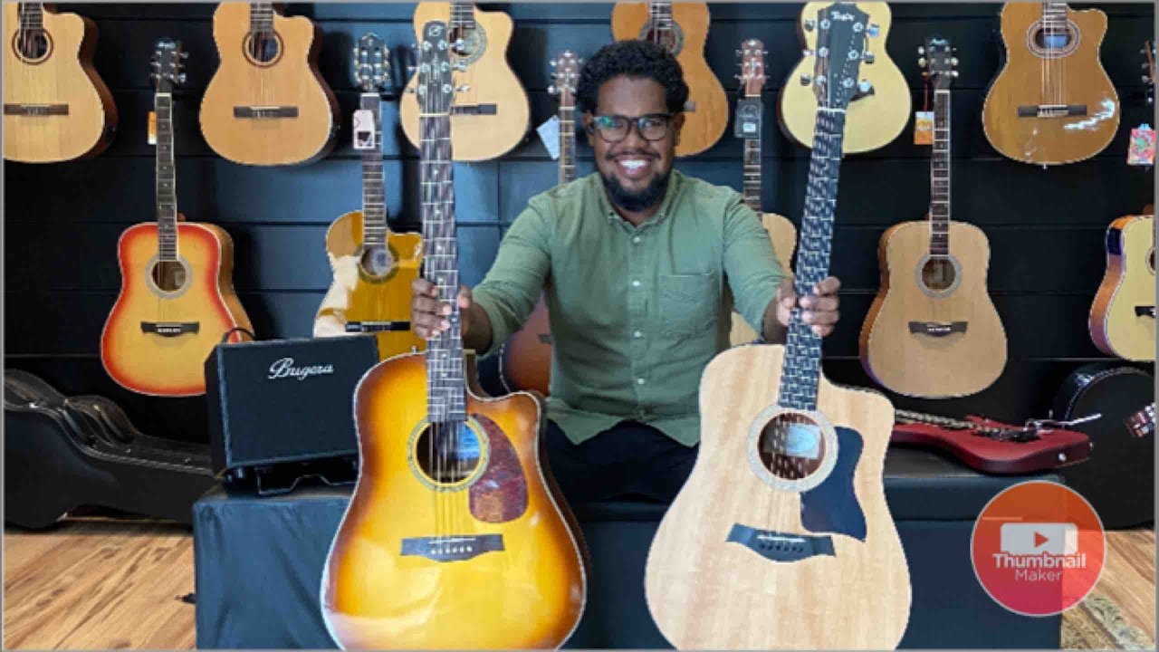 VIOLÃO TAYLOR 110ce vs GODIN SEAGULL FOLK - Qual é o Melhor?