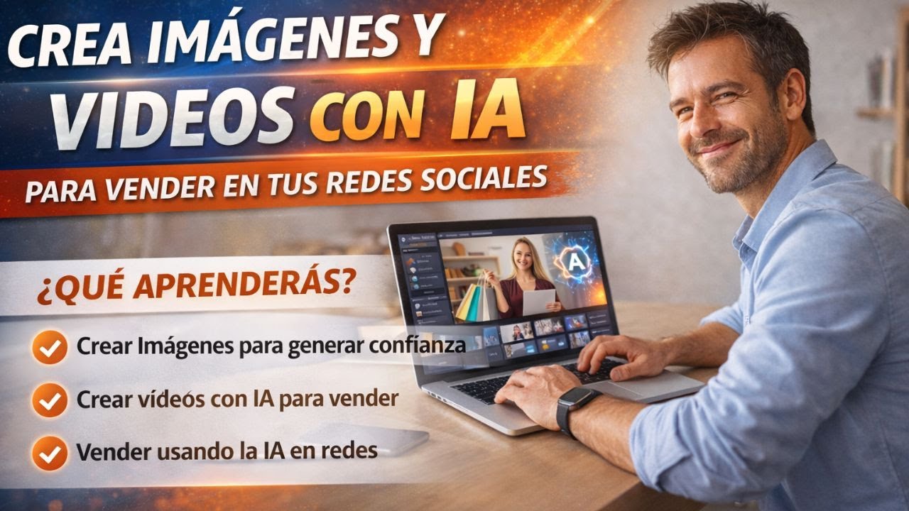 Clase 1: Crea imágenes y Vídeos con IA para vender en tus Redes Sociales.